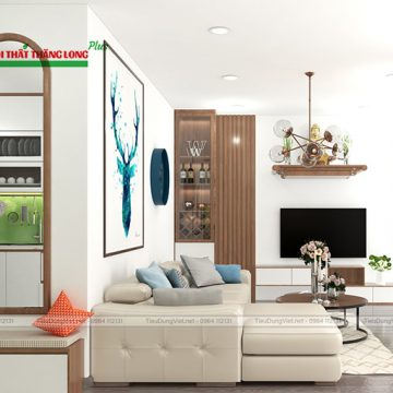 Thiết kế thi công nội thất chung cư Tân Mai hiện đại và sang trọng