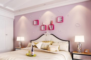 Treo ti vi và kệ trang trí cho phòng ngủ như nào là phù hợp?