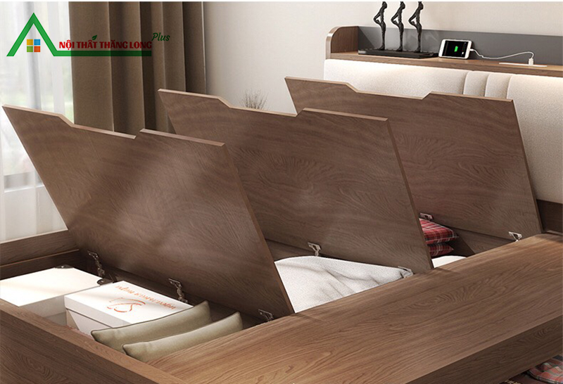 Giường ngủ thông minh có ngăn kéo 1m6 x 2m-2