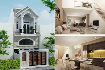 Những mẫu nhà phố 1 trệt 1 lầu cực kì ấn tượng