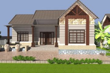 Thiết Kế Nhà Cấp 4 Đẹp Với 3 Phòng Ngủ Và 1 Phòng Thờ