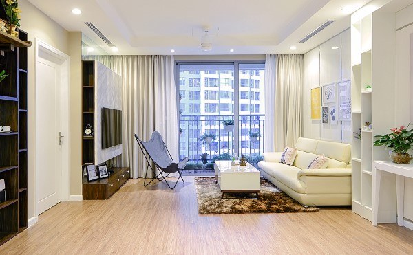 Thiết kế nội thất phòng khách chung cư đẹp, hiện đại năm 2020