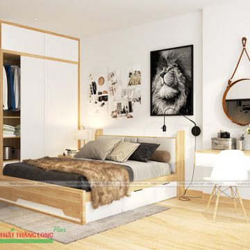 Bộ combo nội thất phòng ngủ hiện đại, đơn giản