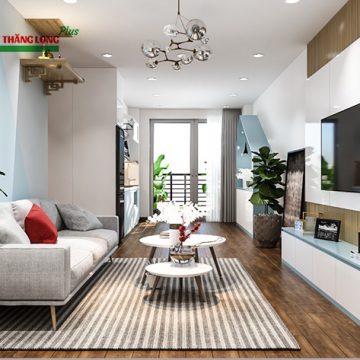 Thiết kế nội thất chung cư Ruby City 52m2 hack không gian