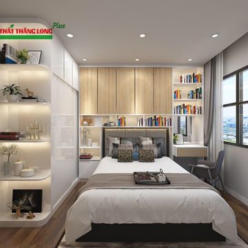 Thiết kế nội thất 55 m2 hộ chung cư 2 phòng ngủ