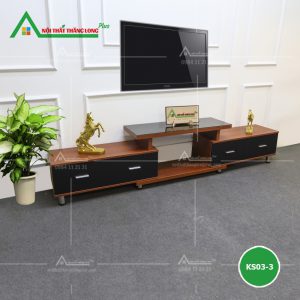 [KS03-3] Kệ gỗ để tivi màu xoan