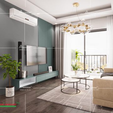 Thi công nội thất căn hộ rộng 70m2 tại KĐT Dương Nội, Hà Đông