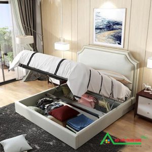 [GN17] Giường ngủ thông minh bọc nỉ đẹp, hiện đại