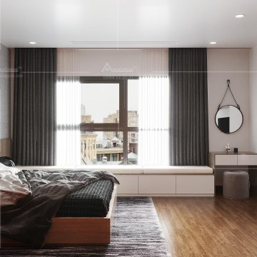 Nội thất chung cư 75m2 tại chung cư Euro Tố Hữu