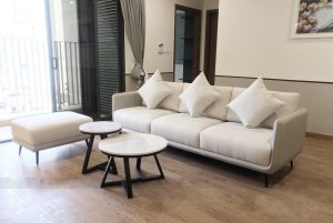 [SF01]Ghế sofa nỉ Hàn cao cấp màu trắng