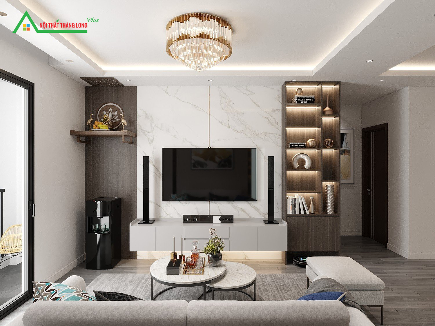 Mẫu kệ tivi tạo sự mới lạ cho không gian