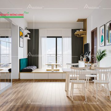 Thiết kế nội thất chung cư 3PN 90m2 hiện đại tiện dụng