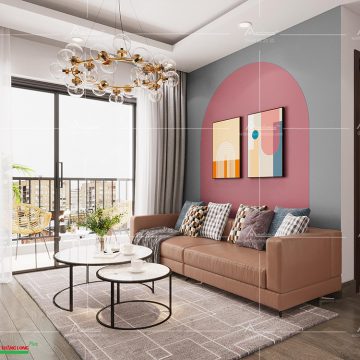 Thiết kế thi công nội thất chung cư HUD CENTER Mê Linh – Anh Sâm