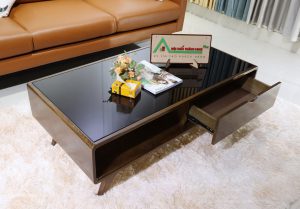 [BT08] Bàn trà gỗ sồi tư nhiên màu óc chó