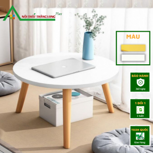 [BT74] Bàn trà bệt tròn gỗ