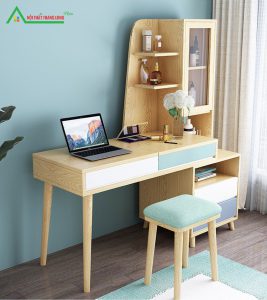 [BH03] Bàn Làm Việc Kết Hợp Bàn Trang Điểm 2 Ngăn Kéo