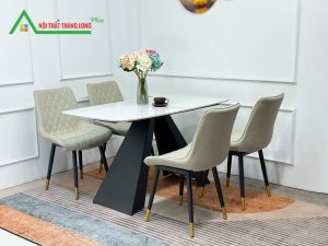 [BA05] Bàn ăn nhập khẩu bộ 4 ghế chân A