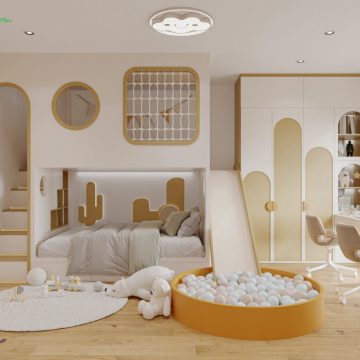 Thiết kế phòng ngủ cho bé tại Villa Hà Đông