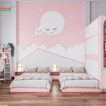 Thiết kế nội thất phòng ngủ cho bé tại Ba Vì