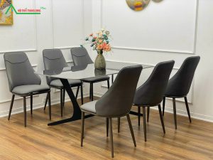 [BA15] Bàn ăn cố định 6 ghế