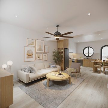 Thiết kế nội thất căn hộ chung cư CT7A Hà Đông – 78m2