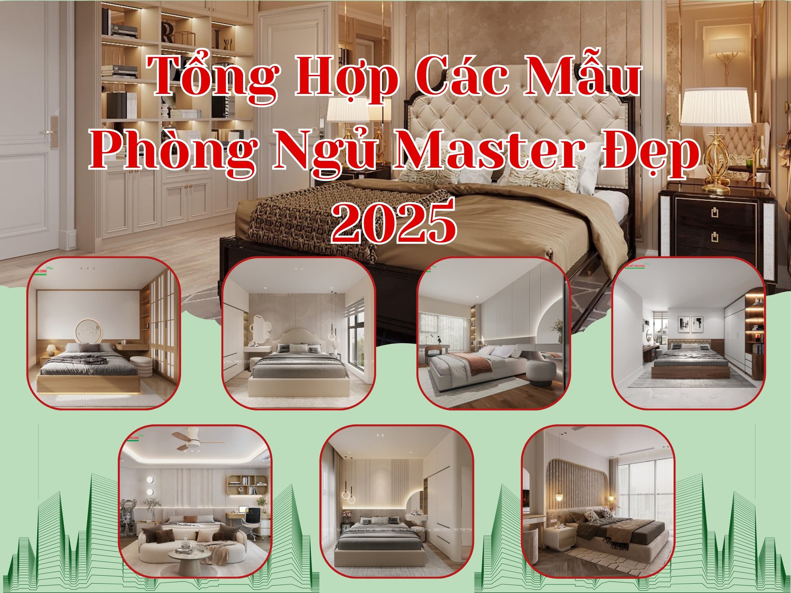 Tổng hợp mẫu phòng ngủ Master đẹp