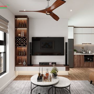 Dự án thiết kế nội thất diện tích 75m2 – Anh Cương – Chung cư Hanhome Bluestar